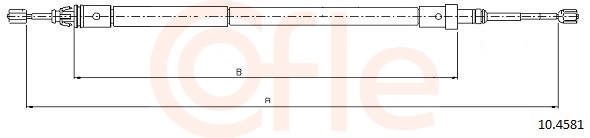 COFLE Kézifék bowden 10.4581_COF