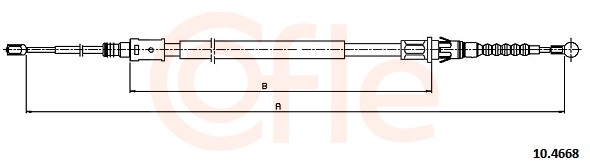 COFLE Kézifék bowden 10.4668_COF