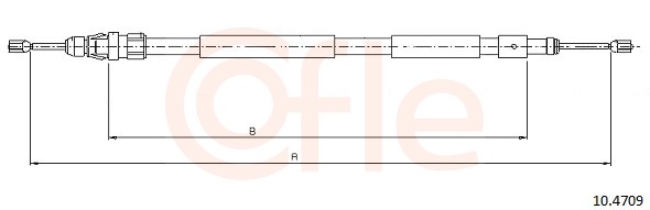 COFLE Kézifék bowden 10.4709_COF