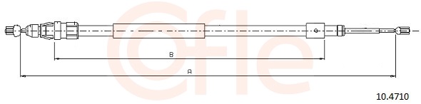 COFLE Kézifék bowden 10.4710_COF