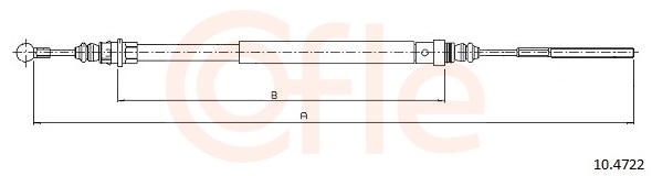 COFLE Kézifék bowden 10.4722_COF