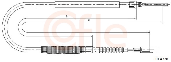 COFLE Kézifék bowden 10.4728_COF