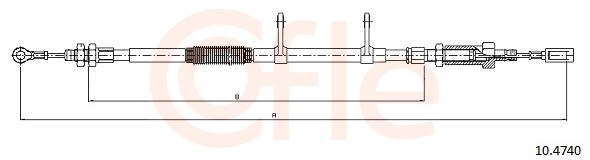 COFLE Kézifék bowden 10.4740_COF