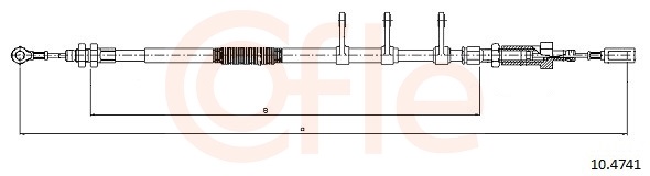 COFLE Kézifék bowden 10.4741_COF