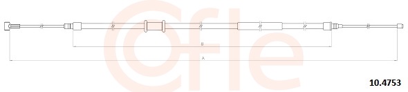 COFLE Kézifék bowden 10.4753_COF