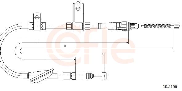 COFLE Kézifék bowden 10.5156_COF