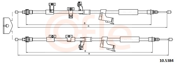 COFLE Kézifék bowden 10.5384_COF