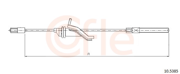 COFLE Kézifék bowden 10.5385_COF