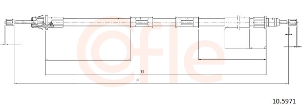 COFLE Kézifék bowden 10.5971_COF