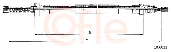 COFLE Kézifék bowden 10.6011_COF