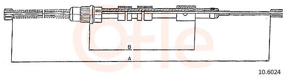 COFLE Kézifék bowden 10.6024_COF