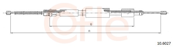 COFLE Kézifék bowden 10.6027_COF