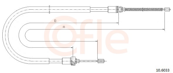 COFLE Kézifék bowden 10.6033_COF