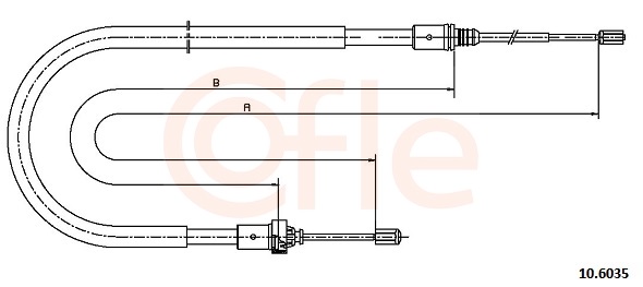 COFLE Kézifék bowden 10.6035_COF