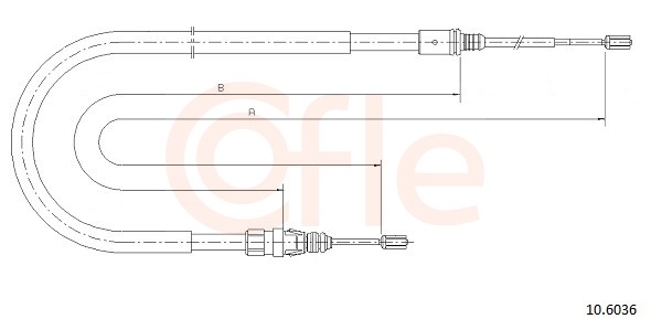 COFLE Kézifék bowden 10.6036_COF