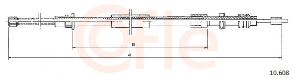 COFLE Kézifék bowden 10.608_COF