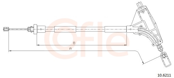 COFLE Kézifék bowden 10.6211_COF