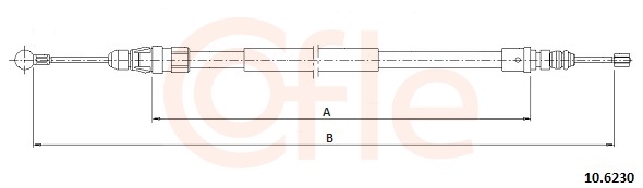 COFLE Kézifék bowden 10.6230_COF