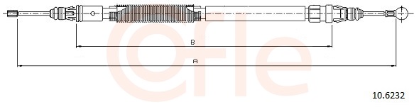 COFLE Kézifék bowden 10.6232_COF