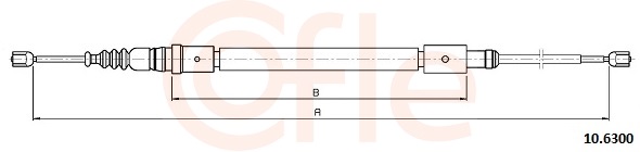 COFLE Kézifék bowden 10.6300_COF