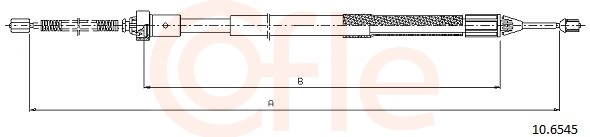 COFLE Kézifék bowden 10.6545_COF