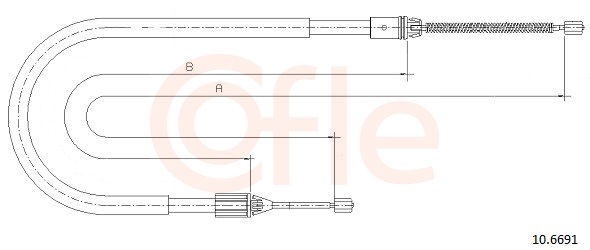 COFLE Kézifék bowden 10.6691_COF