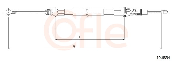 COFLE Kézifék bowden 10.6854_COF