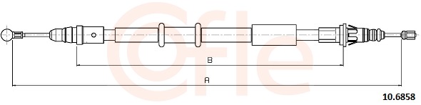 COFLE Kézifék bowden 10.6858_COF