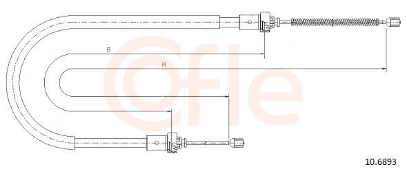 COFLE Kézifék bowden 10.6893_COF