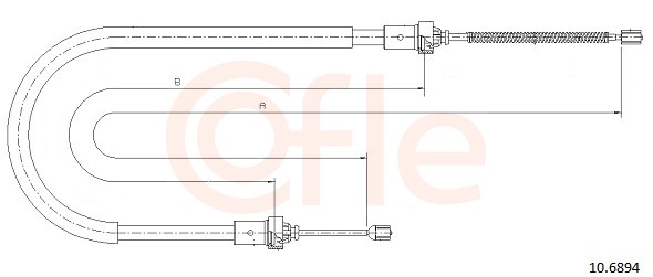 COFLE Kézifék bowden 10.6894_COF