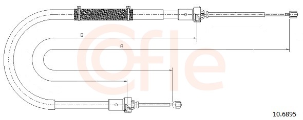 COFLE Kézifék bowden 10.6895_COF