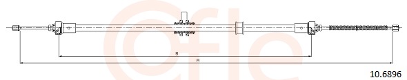 COFLE Kézifék bowden 10.6896_COF