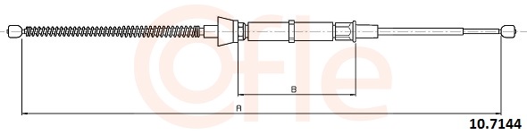 COFLE Kézifék bowden 10.7144_COF