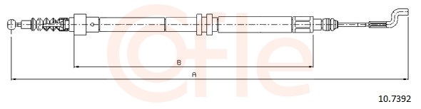 COFLE Kézifék bowden 10.7392_COF