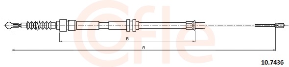 COFLE Kézifék bowden 10.7436_COF