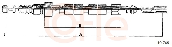 COFLE Kézifék bowden 10.746_COF