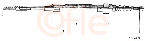 COFLE Kézifék bowden 10.7471_COF