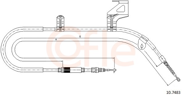 COFLE Kézifék bowden 10.7483_COF