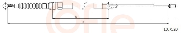 COFLE Kézifék bowden 10.7520_COF