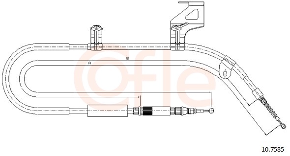 COFLE Kézifék bowden 10.7585_COF