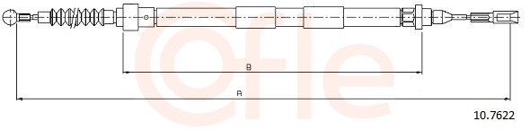 COFLE Kézifék bowden 10.7622_COF