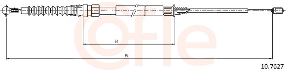 COFLE Kézifék bowden 10.7627_COF