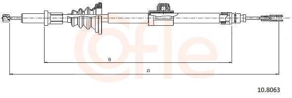 COFLE Kézifék bowden 10.8063_COF