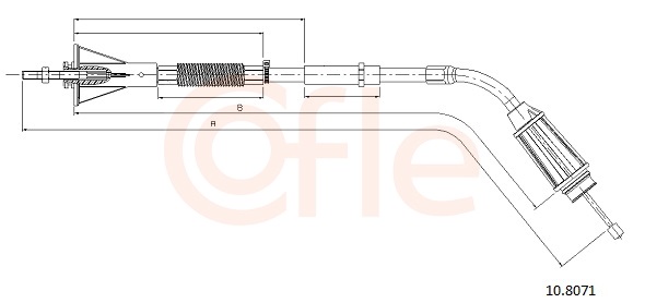 COFLE Kézifék bowden 10.8071_COF