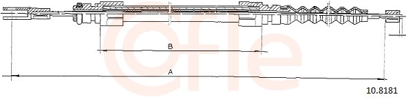 COFLE Kézifék bowden 10.8181_COF