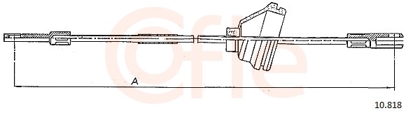 COFLE Kézifék bowden 10.818_COF