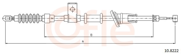 COFLE Kézifék bowden 10.8222_COF