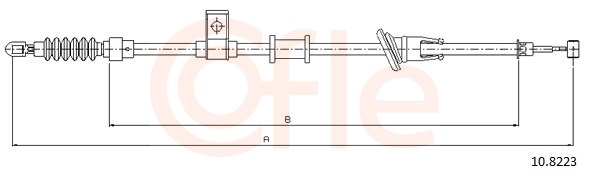 COFLE Kézifék bowden 10.8223_COF