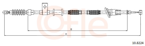 COFLE Kézifék bowden 10.8224_COF