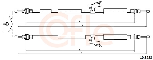 COFLE Kézifék bowden 10.8228_COF